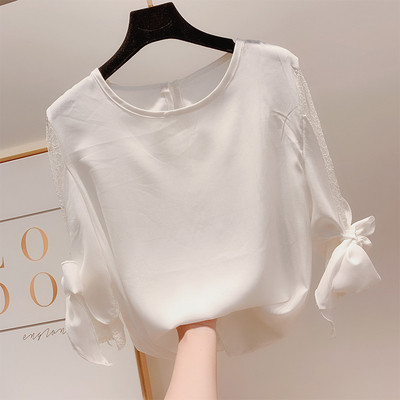 Bluza de dama cu maneci din dantela in mai multe culori