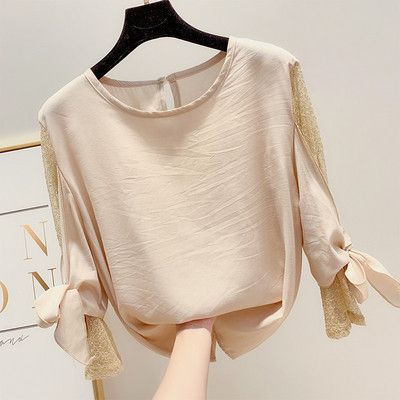 Bluza de dama cu maneci din dantela in mai multe culori