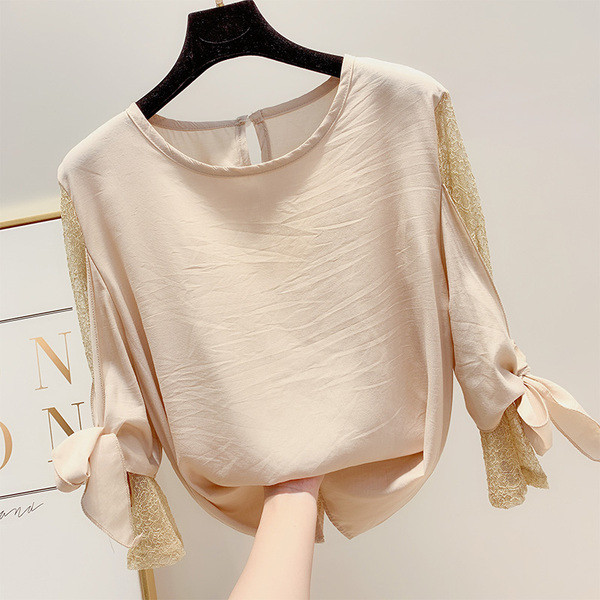 Bluza de dama cu maneci din dantela in mai multe culori