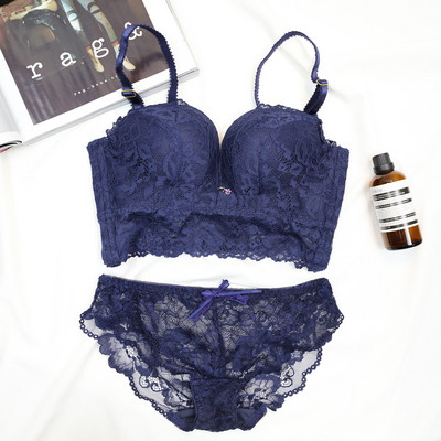 Női csipke fehérnemű két részben négy színben