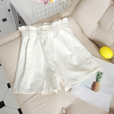 Pantaloni scurti casual dama cu talie inalta in mai multe culori