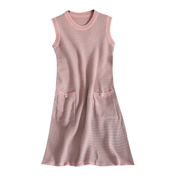 Rochie casual de dama cu decolteu O si buzunare in mai multe culori