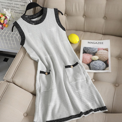 Rochie casual de dama cu decolteu O si buzunare in mai multe culori