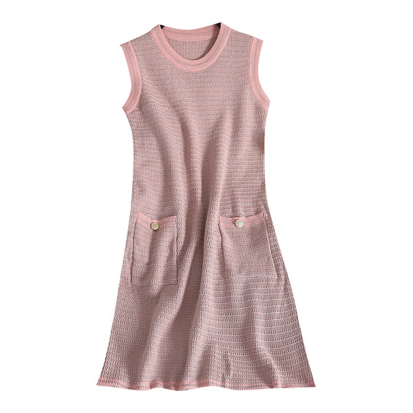 Rochie casual de dama cu decolteu O si buzunare in mai multe culori