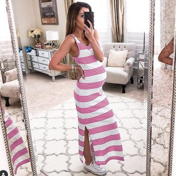 Alkalmi női ruha vékony pántokkal kismamáknak három színben