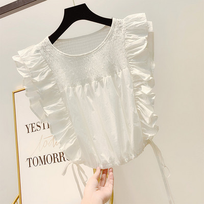 Női felső O-nyakkal, négy színben