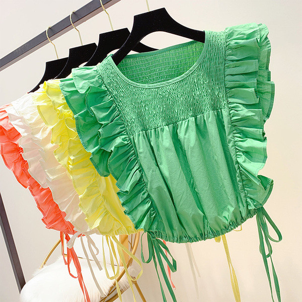 Női felső O-nyakkal, négy színben