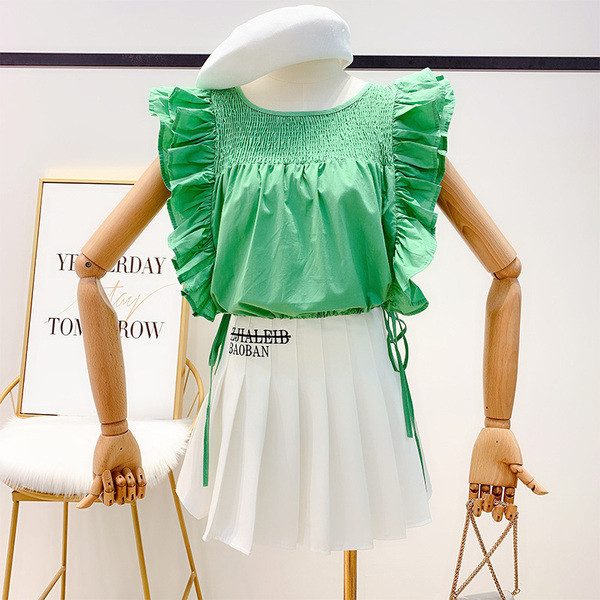 Női felső O-nyakkal, négy színben