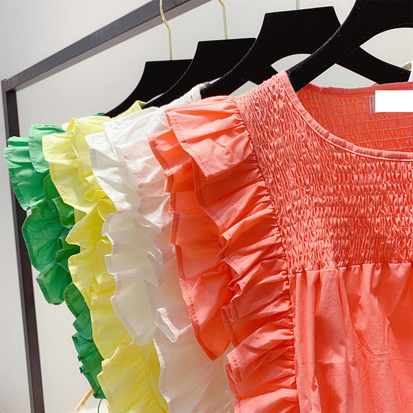 Női felső O-nyakkal, négy színben