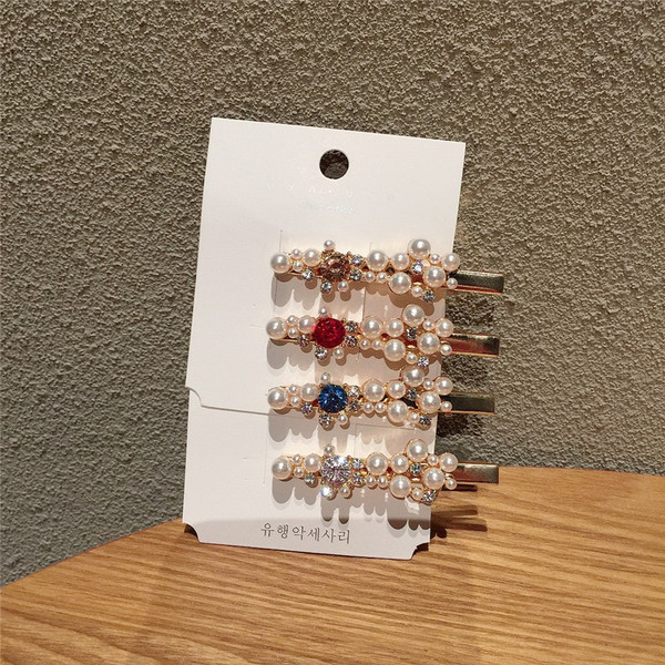 Ace de păr pentru femei cu perle și pietre - patru culori