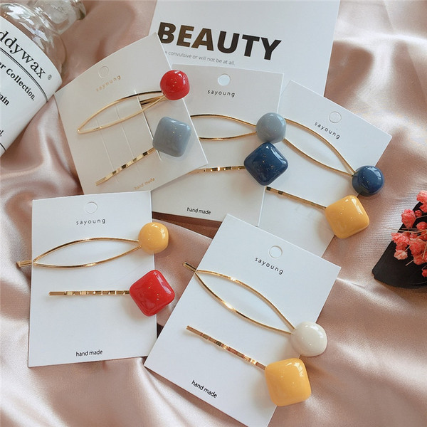 Дамски фиби за коса-комплект от два броя в пет цвята