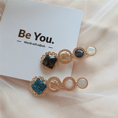 Agrafe de par de dama in doua culori cu perle