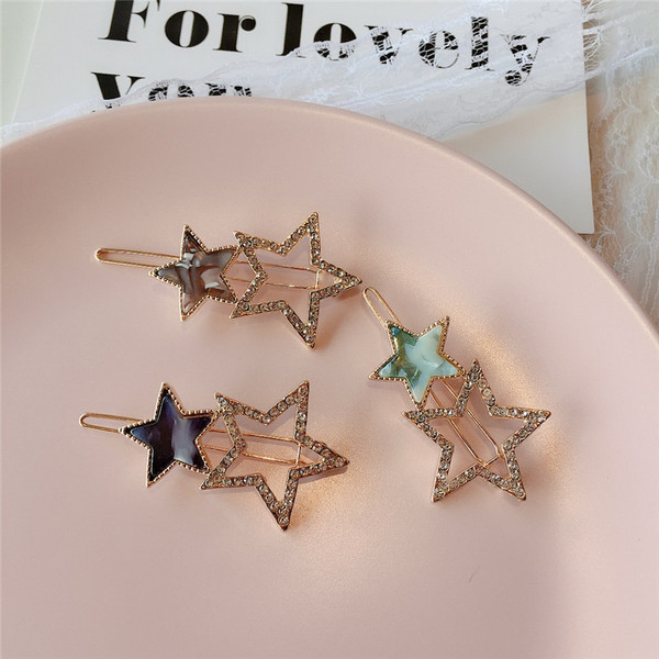 Női hajtűk három színben kövekkel