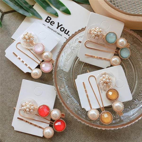 Női hajtű szett három darabból, négy színben