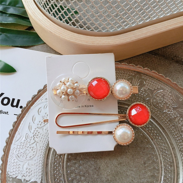 Női hajtű szett három darabból, négy színben