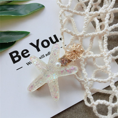 Ac de păr de damă în trei culori cu perle