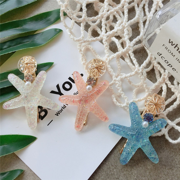 Ac de păr de damă în trei culori cu perle