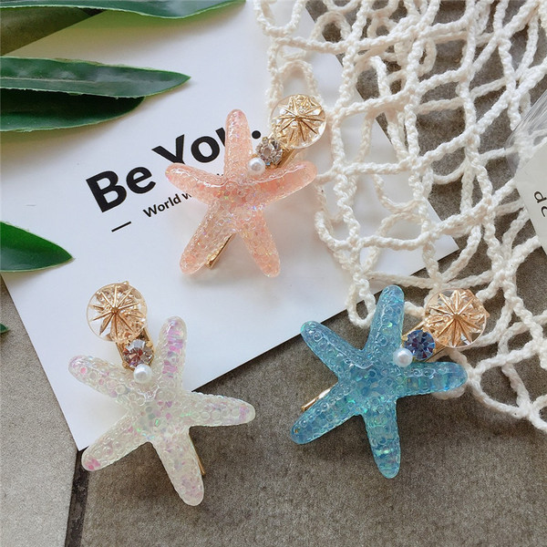 Ac de păr de damă în trei culori cu perle