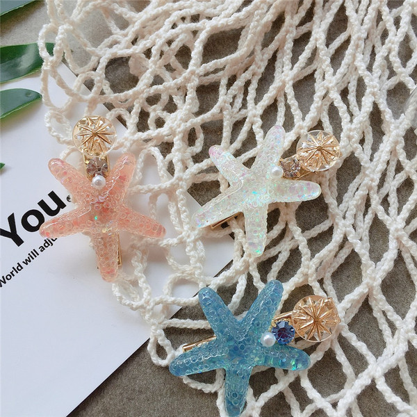 Ac de păr de damă în trei culori cu perle