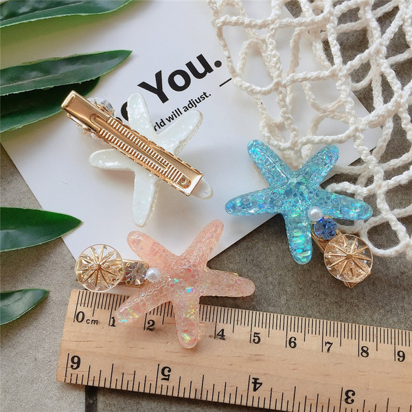 Ac de păr de damă în trei culori cu perle