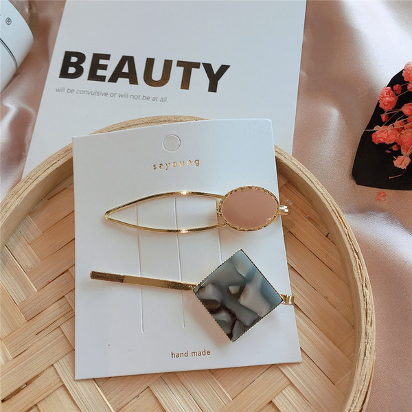 Női hajtűk - két darabból álló készlet több színben