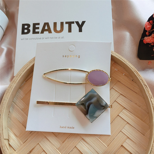 Női hajtűk - két darabból álló készlet több színben