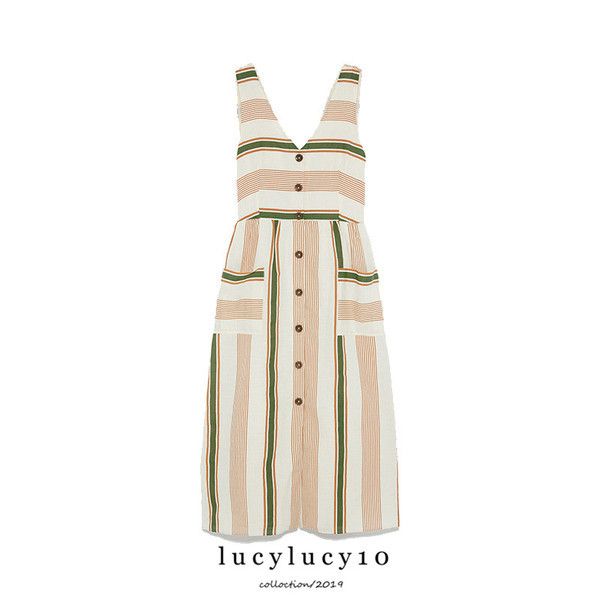 Rochie lungă lejeră cu bretele și spate gol