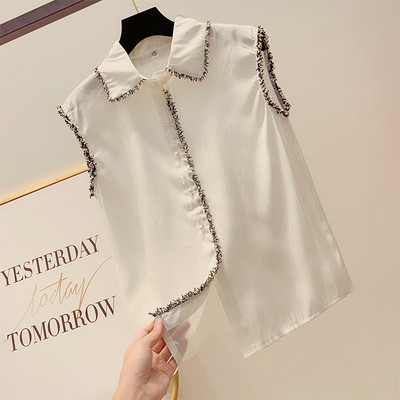 Maieu de damă cu guler în trei culori