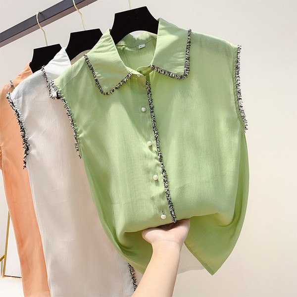 Maieu de damă cu guler în trei culori