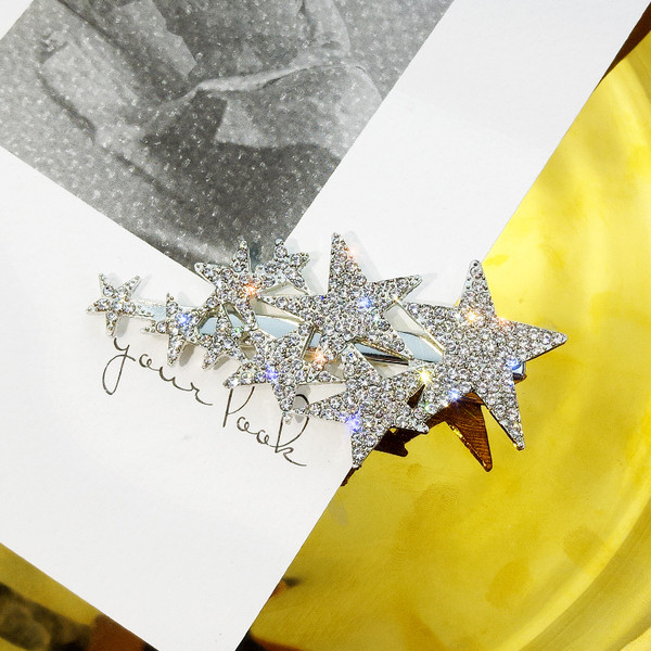 Női hajtű két színben kövekkel