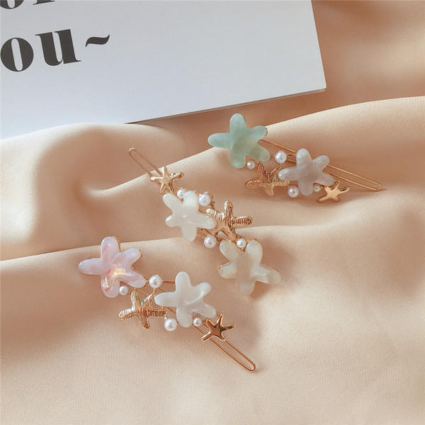 Ac de păr de damă în trei culori cu perle