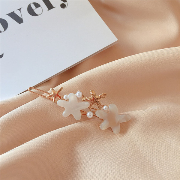 Ac de păr de damă în trei culori cu perle