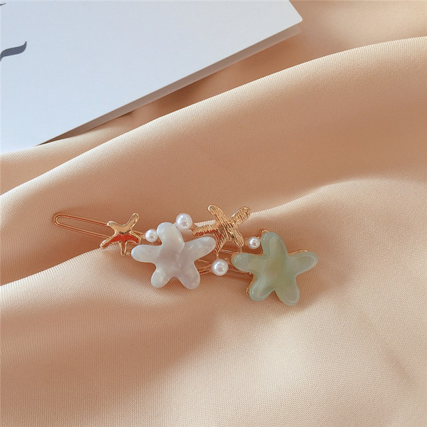 Ac de păr de damă în trei culori cu perle