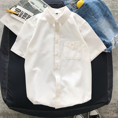 Stílusos férfi ing rövid ujjal és zsebbel öt színben