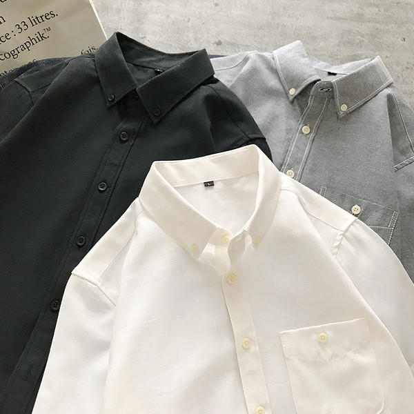 Stílusos férfi ing rövid ujjal és zsebbel öt színben