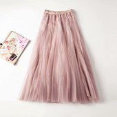 Női széles tüllszoknya több színben