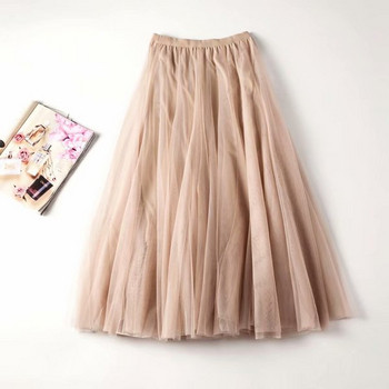 Női széles tüllszoknya több színben