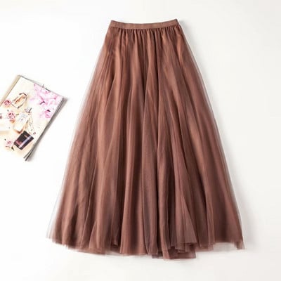 Női széles tüllszoknya több színben