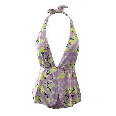 Γυναικεία μαγιό για έγκυες γυναίκες με floral τύπωμα μεγέθους μέχρι 3XL