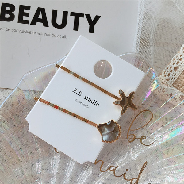 Modern női hajtű-szett két darabból, három színben