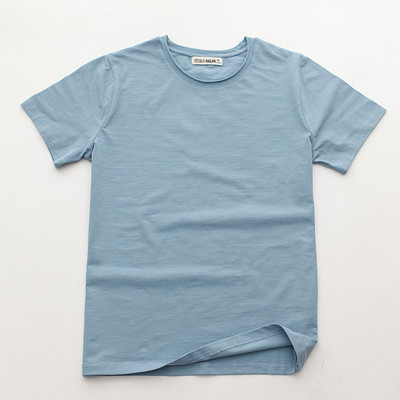 Alkalmi férfi póló O-nyakkal, különböző színekben