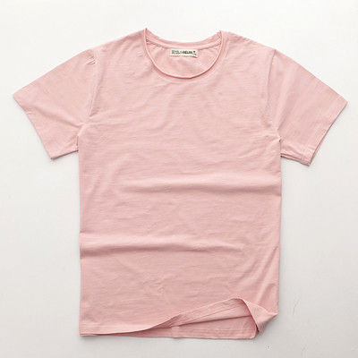 Alkalmi férfi póló O-nyakkal, különböző színekben