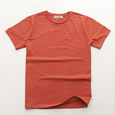 Alkalmi férfi póló O-nyakkal, különböző színekben