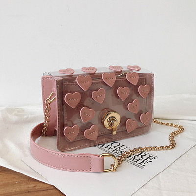 Modern női táska fém díszítéssel és 3D elemmel