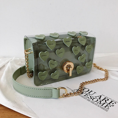 Modern női táska fém díszítéssel és 3D elemmel