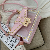 Geanta dama cu decor metalic in patru culori