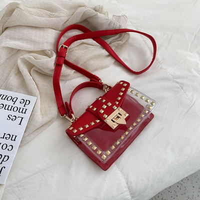 Geanta dama cu decor metalic in patru culori