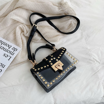 Geanta dama cu decor metalic in patru culori