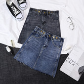 Lezser női farmerszoknya két színben