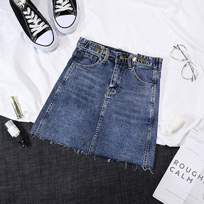 Lezser női farmerszoknya két színben